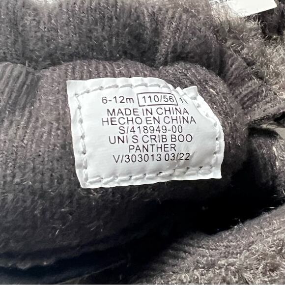 Old Navy Unisex Sherpa Critter Gray Slippers Sz 6-12M - Picture 7 of 8